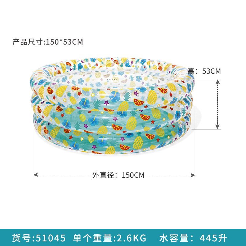 Picture of Bestway children inflatable swimming pool PVC thickened baby swimming bucket adult family bath pool