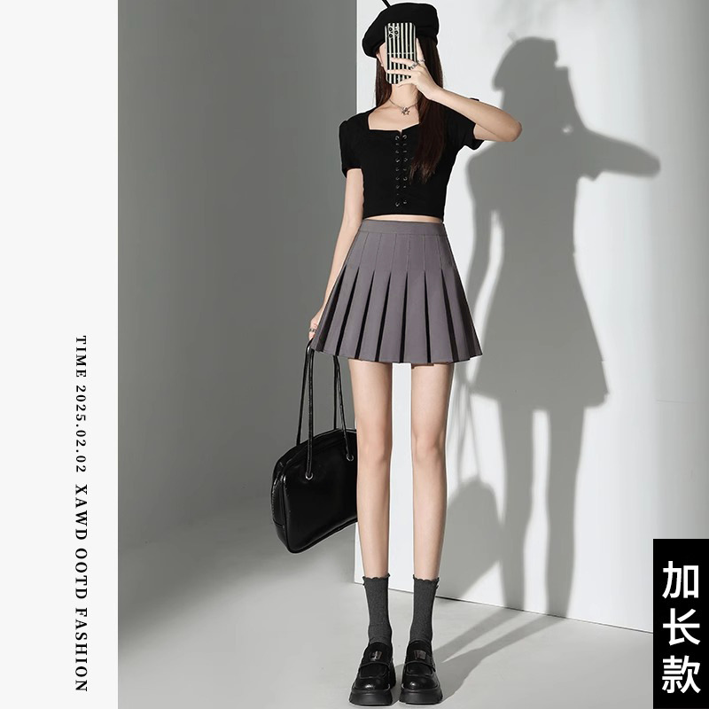 Picture of high quality White Pleated Skirt Women's Summer 2025 New A- line JK Skirt High-end Slim Look Small Skirt