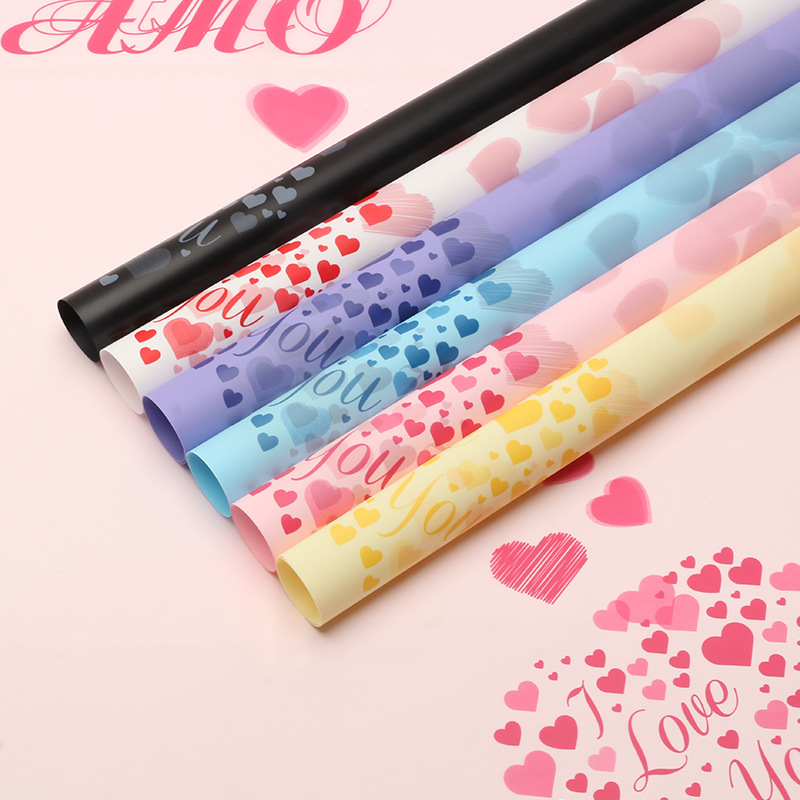 Hua Xi Xinyu flower wrapping paper waterproof fog paper gift wrapping paper flower bouquet flower shop materials wholesale foreign trade