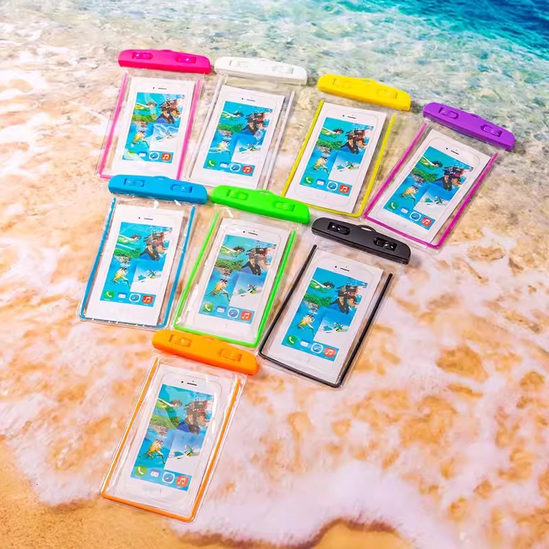 8 waterproof luminous mobile phone waterproof bag touch screen swimming can be photographed water park outdoor mobile phone bag customization