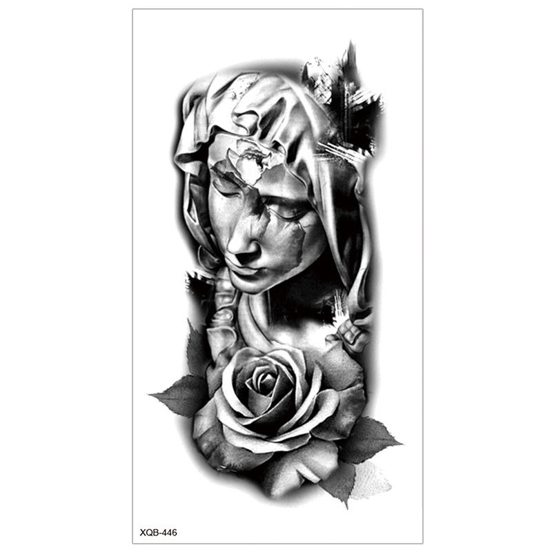 Picture of New Half Arm Tattoo Stickers Cross-border Amazon Hot Selling Set Dark European and American Realistic Waterproof Tattoo Stickers Wholesale
