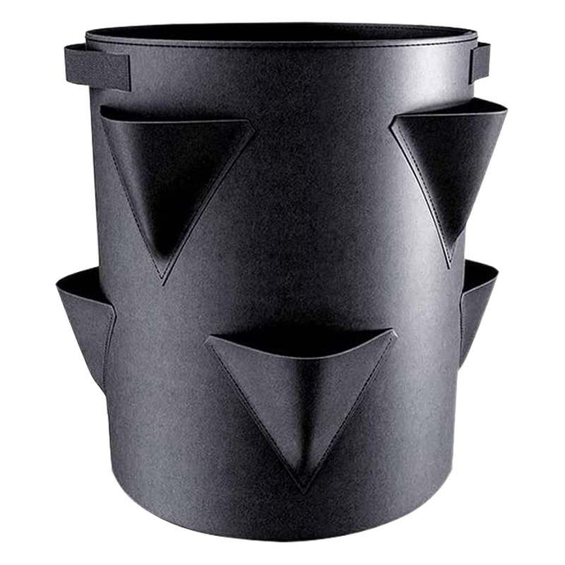 Amazon Strawberry Planting Bag Growth Bag Thickeneded Non-Woven Planting Bucket Plant Growth Cultivation Bag Planting Pot