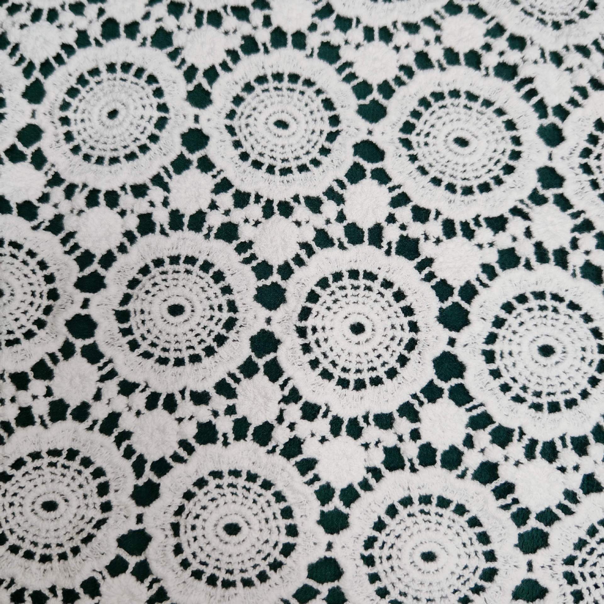 Picture of Hollow water soluble fabric lace embroidery 110CM wide circle handmade DIY clothing accessories lace fabric