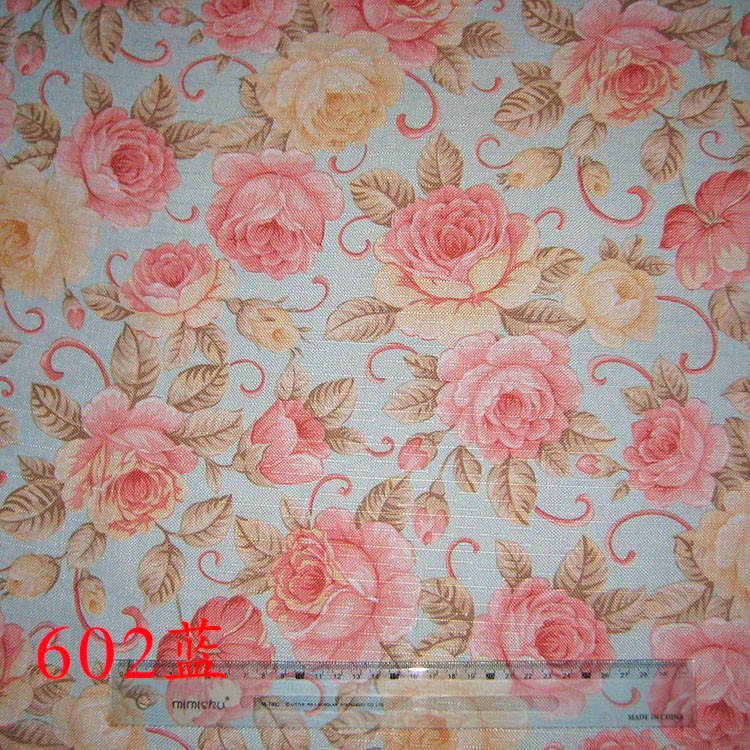 Picture of Manufacturer's Ready Stock 2.8m Wide Polyester Imitation Linen Jacquard Bamboo Plaid Cloth Flower Pattern Rich Cross Plaid Bamboo Cloth