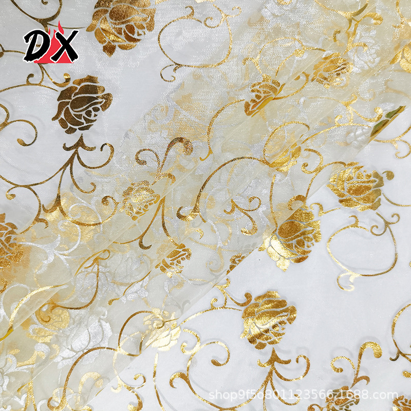 Rose line bronzing organza fabric candy bag gauze bag organza transparent tulle wedding wedding bag women's accessories