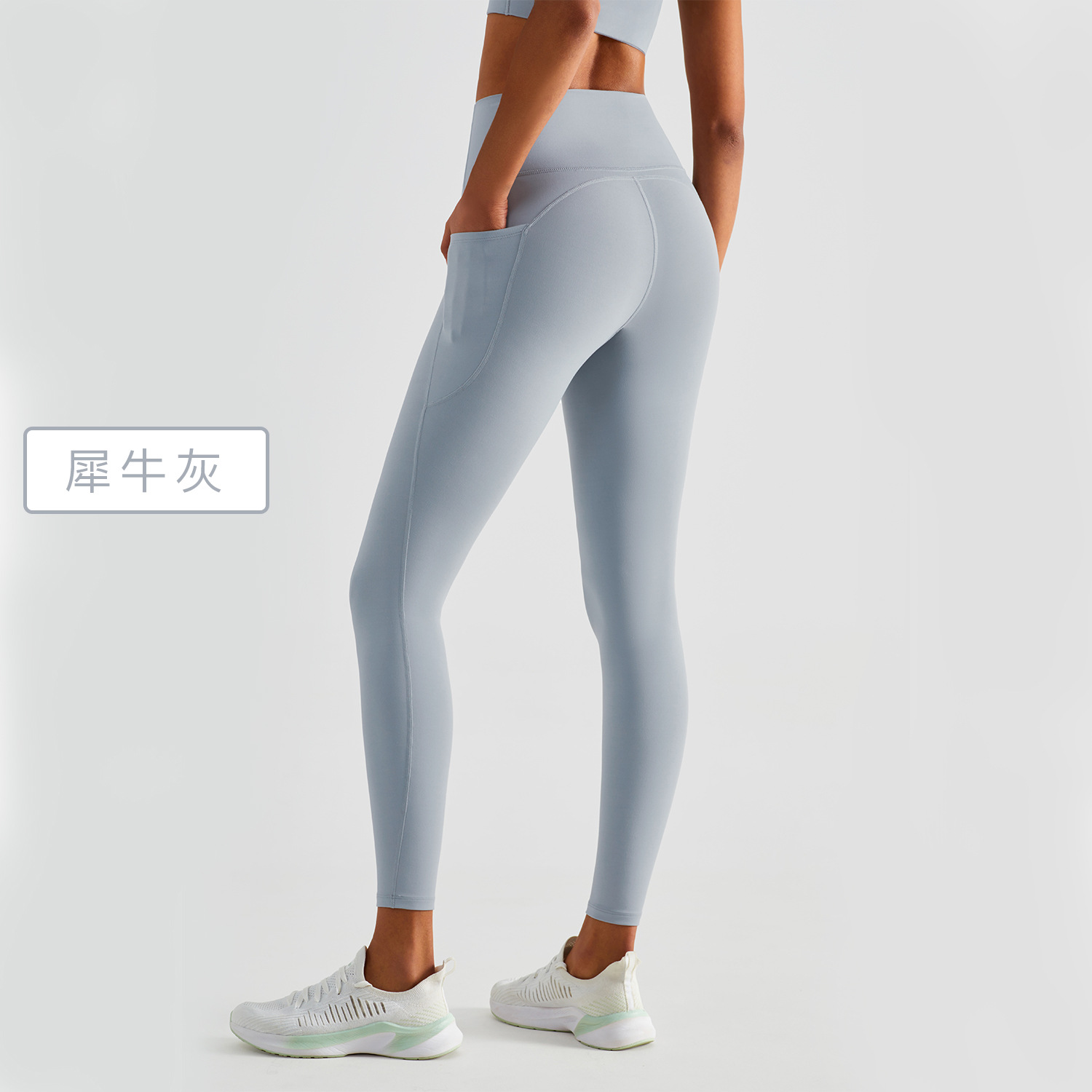 Picture of Spring and Summer New Style Nude Sports Tights Running Outdoor Yoga Pants High Elastic Peach Hip Lift High Waist Fitness Pants for Women