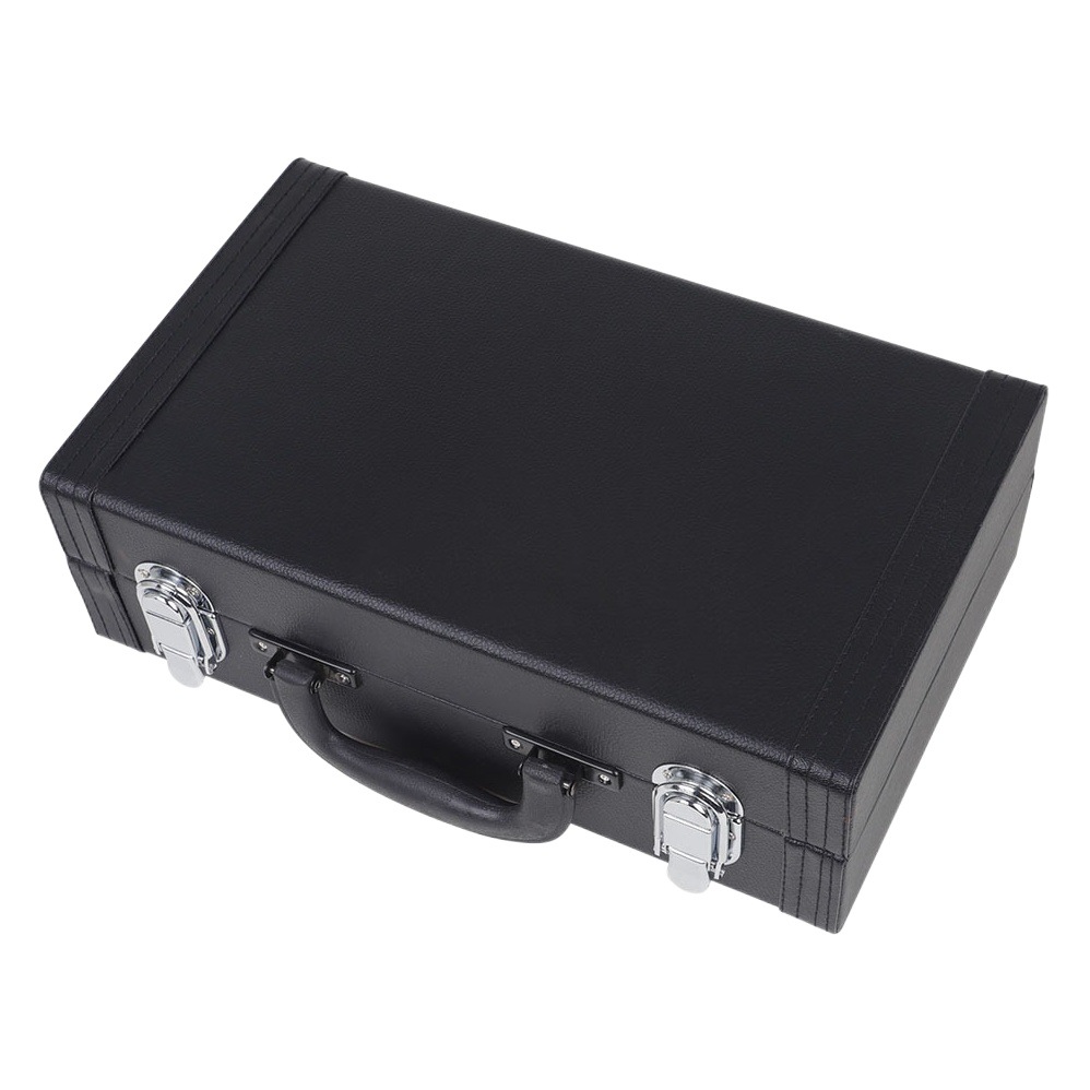 High-End Clarinet Leather Box Clarinet Bag B Flat Clarinet Leather Storage Box with Lock Musical Instrument Luggage Accessories