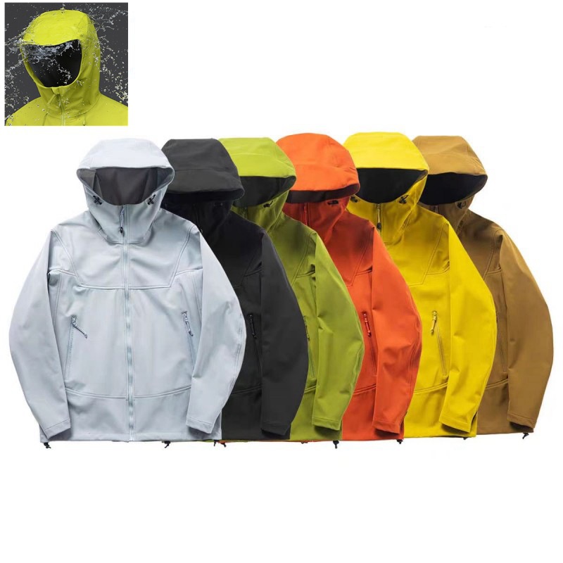 Bird Home Same Soft Shell Charge Clothes Spring Outdoor Functional Sports Leisure Hooded Three-proof Jacket Men's and Women's Group Buying Clothes