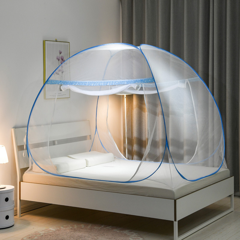 Picture of Yurt mosquito net installation-free foldable household 1.8M1.5M1.2M single door double door zipper foreign trade batch