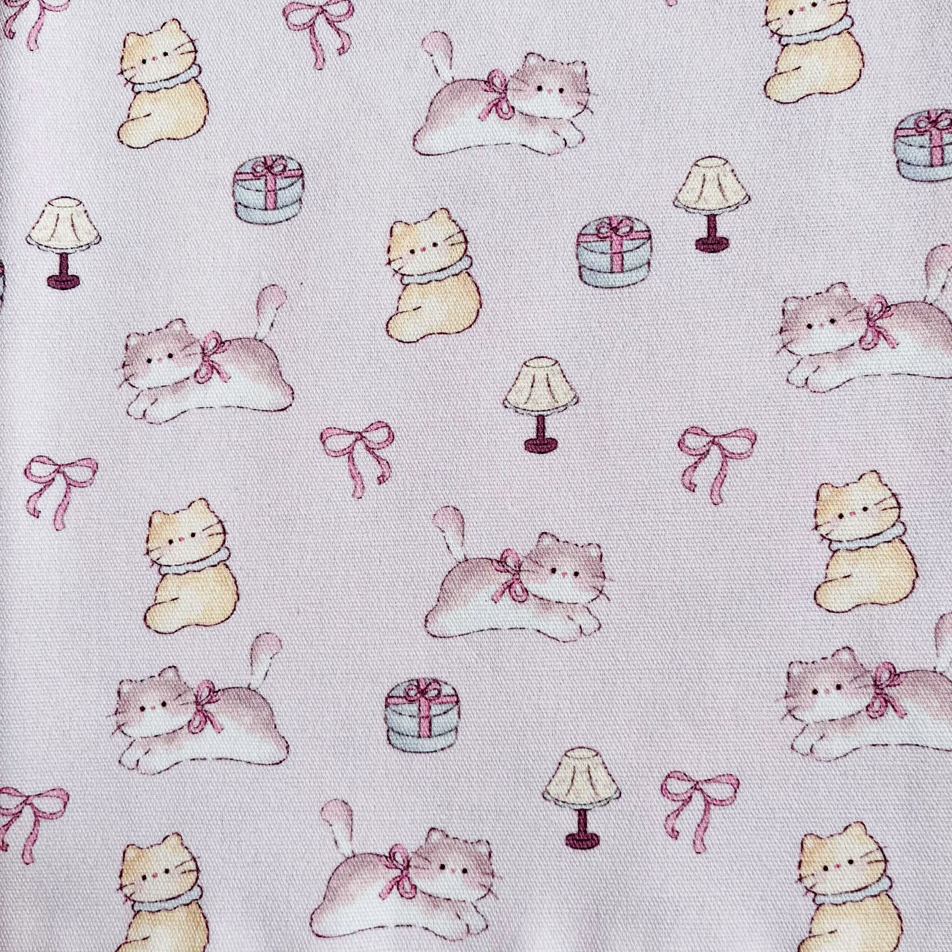 Picture of Bowknot Small Animal All-Cotton Canvas 1.5m Width 1.0m Price Bag Jacket Vest Handmade DIY