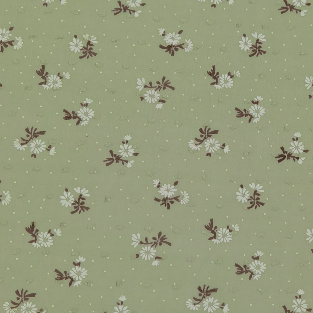 Picture of Spring and Summer Cut Flower Fabric Fresh Daisy Flower Dot Foam Printed Fabric Dress Children's Clothing Fabric