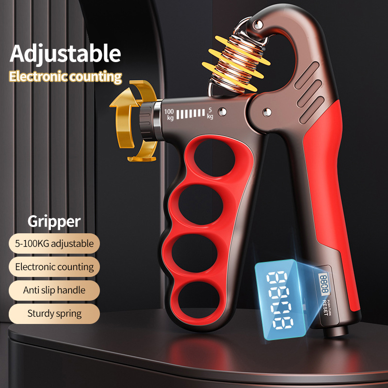 Picture of Electronic counting grip arm strength fitness device rehabilitation training trainer five finger grip wholesale