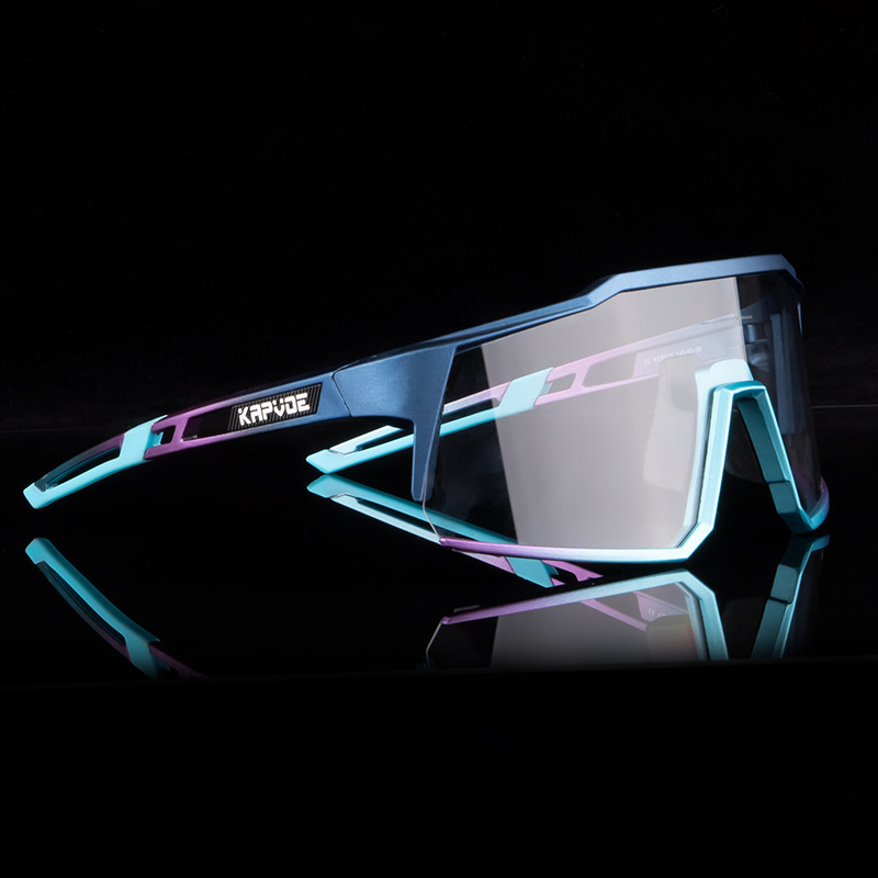 kapvoe photochromic cycling glasses outdoor sports day and night dual-use mountain road bike goggles