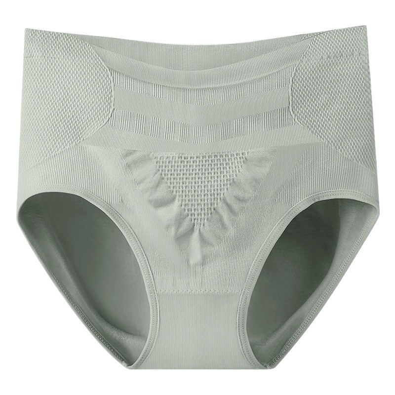 Women's High Waist Panties Honeycomb Graphene Plastic Waist Hip Extra Large High Waist Belly Triangle Panties Women's Seamless