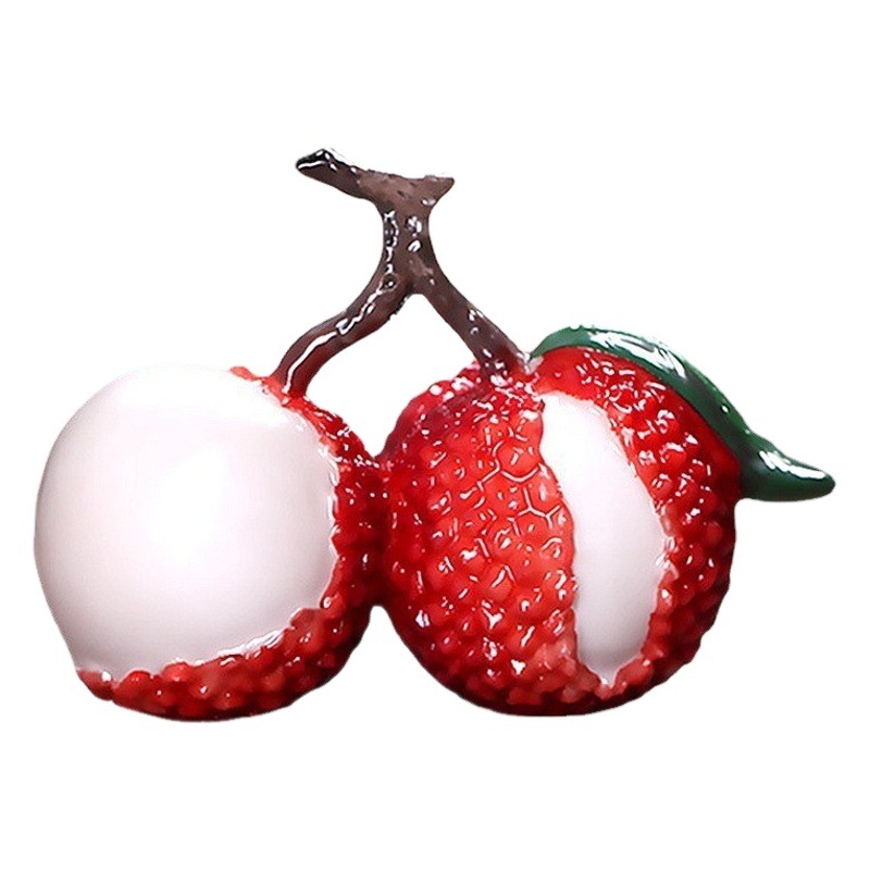 Picture of Tea pet small ornaments color change litchi fruit Bayberry golden toad tea table tea play creative tea table ornaments tea set ornaments