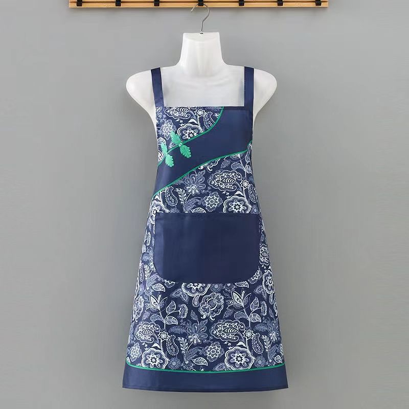 Sleeveless Apron Adult Household Strap Anti-pollution Anti-hiding Cooking Festive Work New Style Chinese Style Work