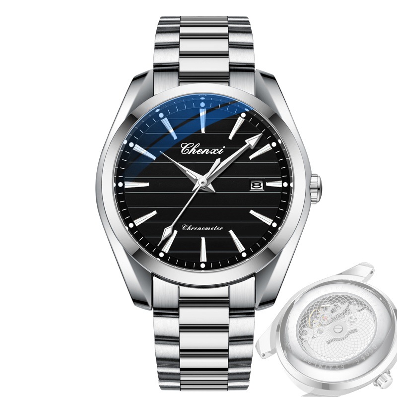 Dawn watch wholesale men's watch explosions live through the bottom of the calendar waterproof luminous watch watch manufacturers a generation of hair