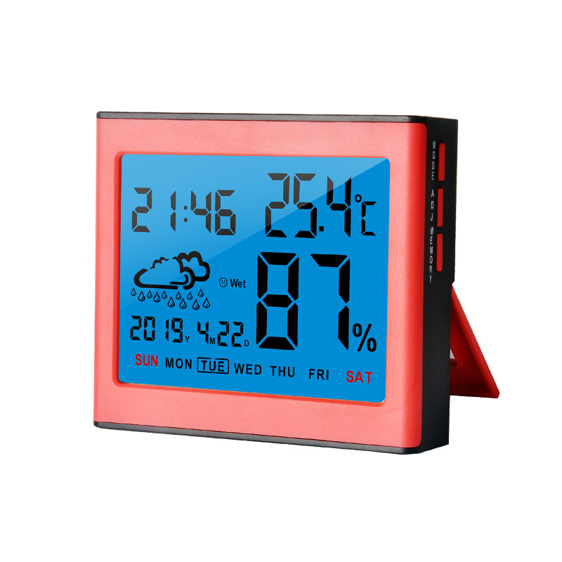 Picture of New product electronic temperature and humidity meter weather station soft backlight quality to create indoor thermometer