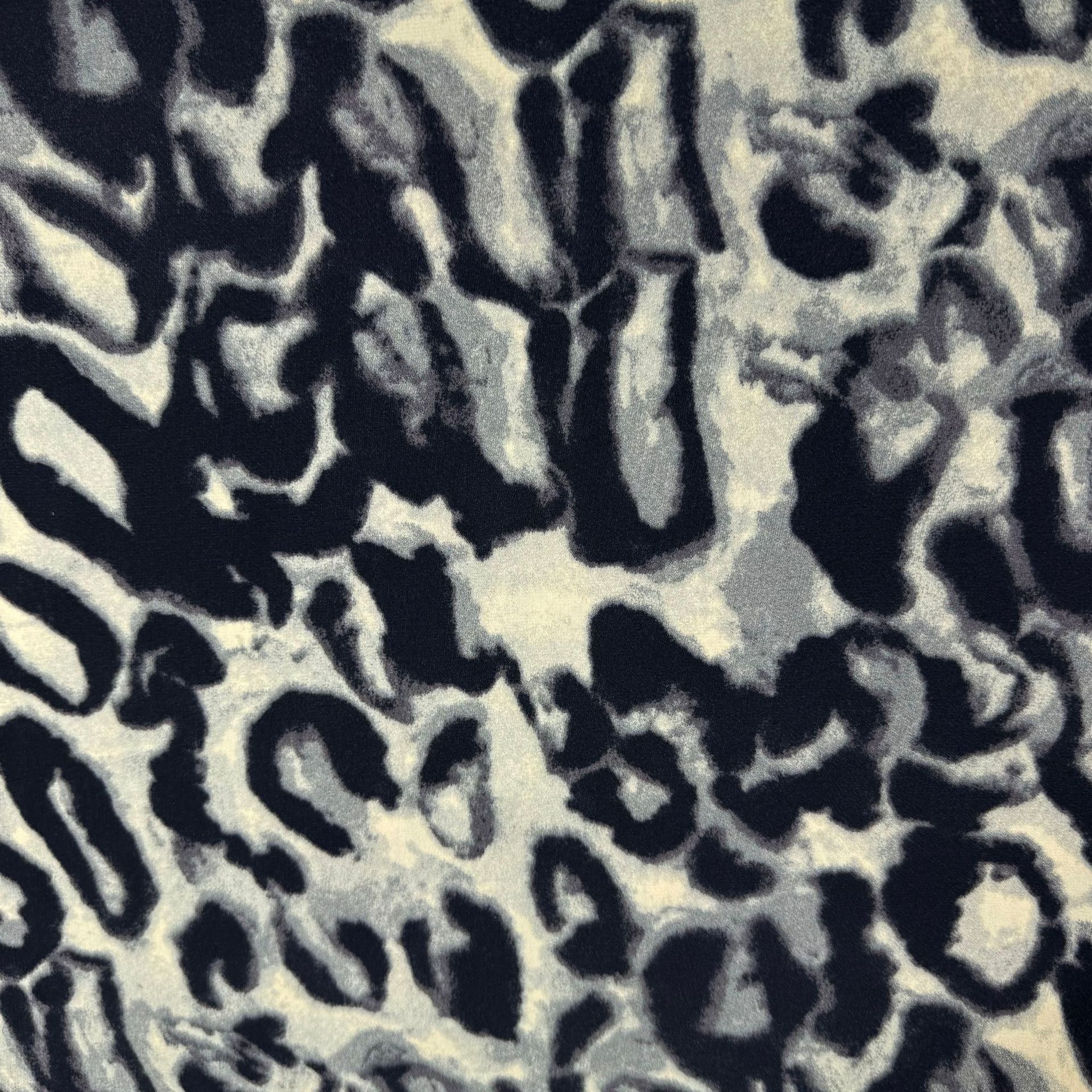 Picture of in stock 110g broken card plain satin leopard print fabric spring and summer women's shirt dress casual suit fabric