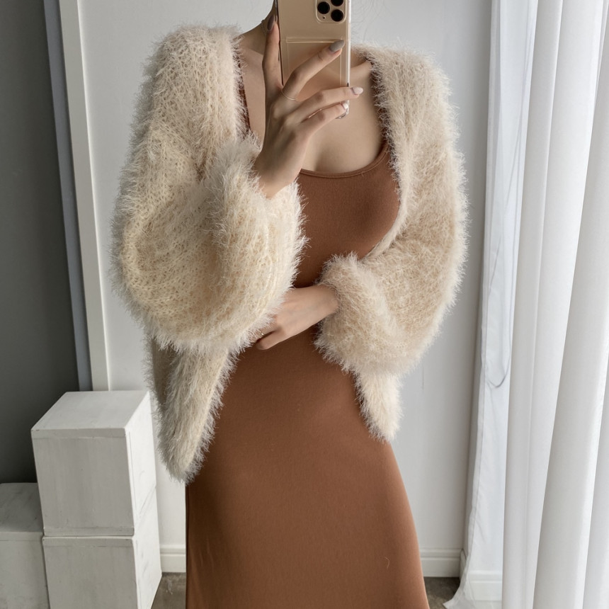 Picture of Soft, Noble and Elegant Mink Velvet Non-Shedding Loose Sweater Cardigan Jacket