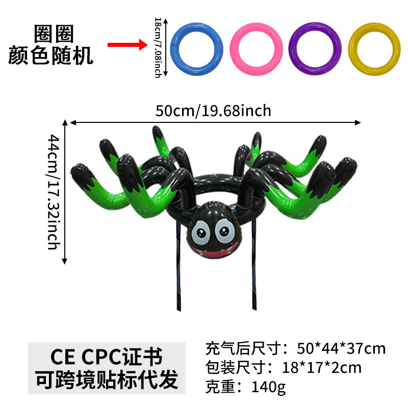 Picture of New Inflatable Halloween Toys Halloween Party Supplies Ornaments Pvc Light-Emitting Led Pumpkin Ghost Inflatable Model