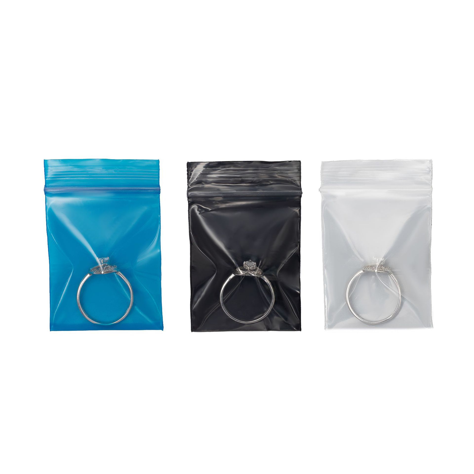 Packaging Spot New Material Pe Jewelry Dense High-End Bone Bag Can Distinguish Mini Small Sealed Bag Jewelry Ring