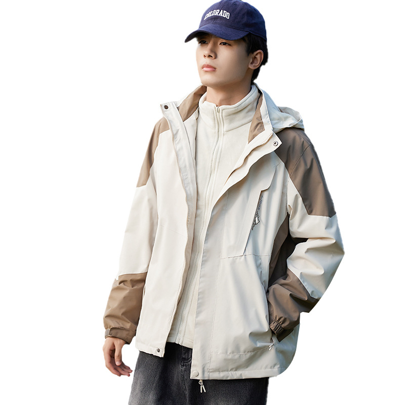 Picture of Outdoor assault clothing three-in-one women's windproof water-splashing lovers single-layer thin mountaineering jacket men's wholesale