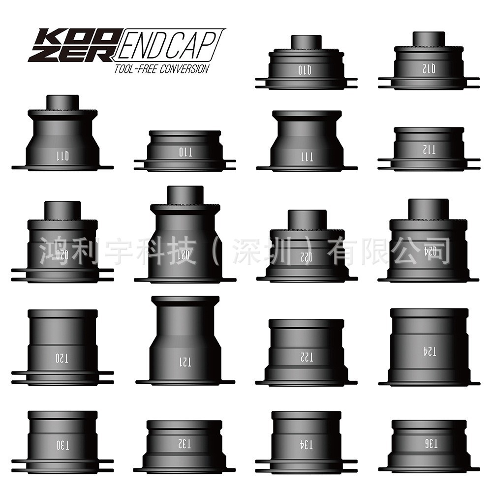23 'Koozer mountain bike Hub end cap quick release barrel shaft 100 135 142Hub Endcap mini barrel