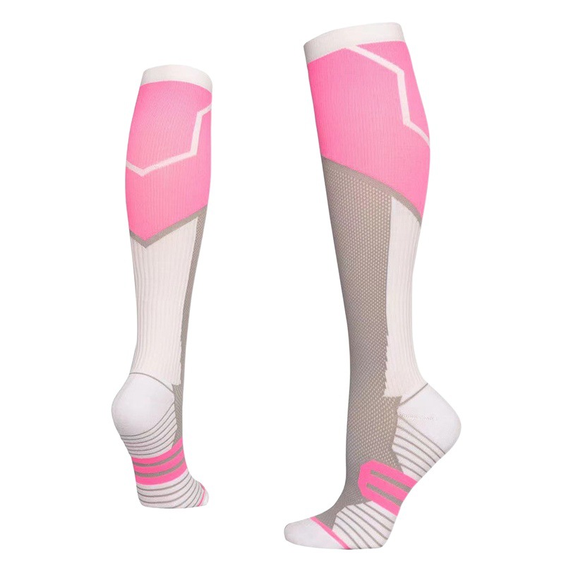 Nylon Sweat Absorbing Pressure Socks for Men and Women Elastic Compression Cycling Socks Long Barrel Bag Fashionable Personalized Stockings