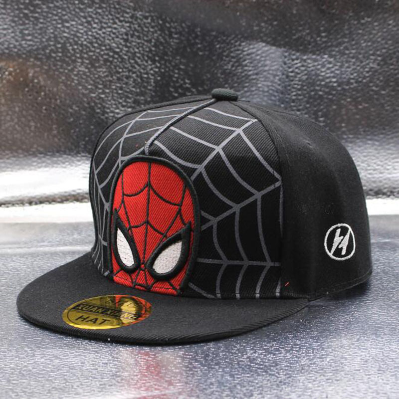Picture of European and American Hats for Kidsren Spring New Cartoon Flat Brim Hip-Hop Hip-Hop Hats for Boys and Girls Baseball Caps