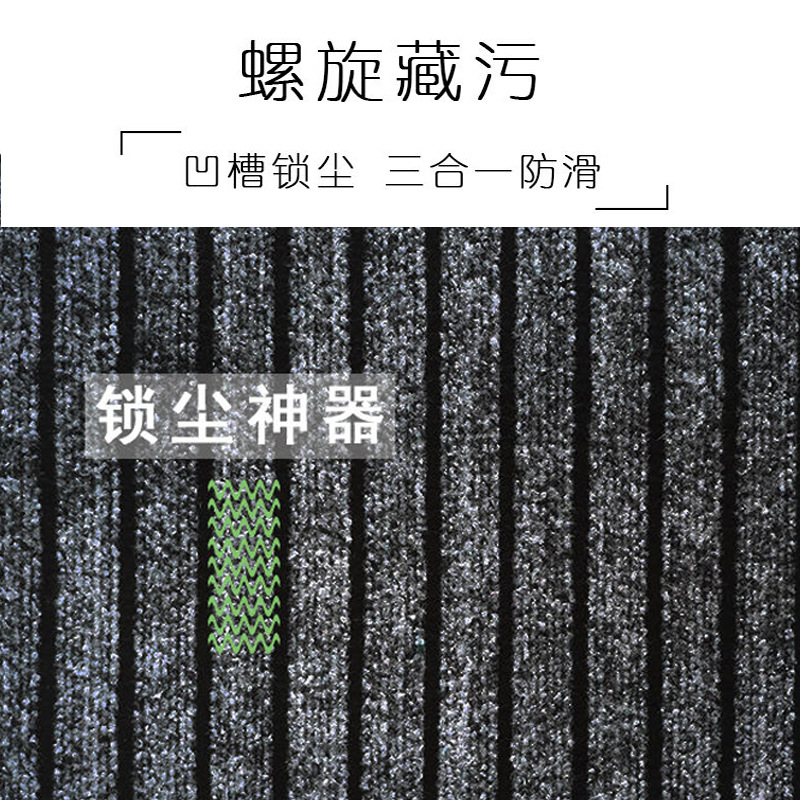 Picture of Seven striped carpet household kitchen bathroom commercial large-area door mat hotel corridor stair mat non-slip