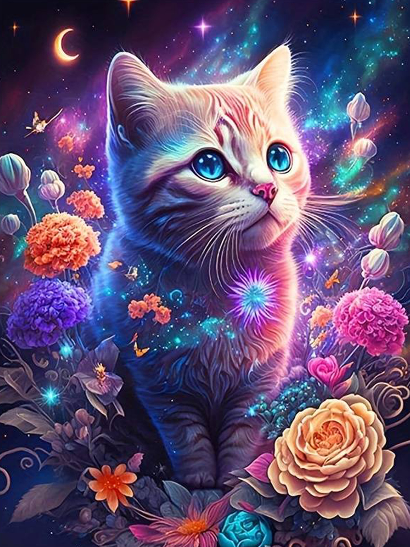 Picture of Foreign Trade Cross-Border 5D Animal Scenery Full of Diamonds DIY Diamond Embroidery Full of Diamonds Rubik's Cube Round Diamond Craft Decorative Painting Diamond Painting