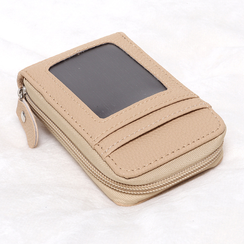 Picture of Cross-Border Organ Multifunctional Card Holder Foreign Trade New Hot Product Multi-Color Anti-Theft Zipper Vertical Short Wallet