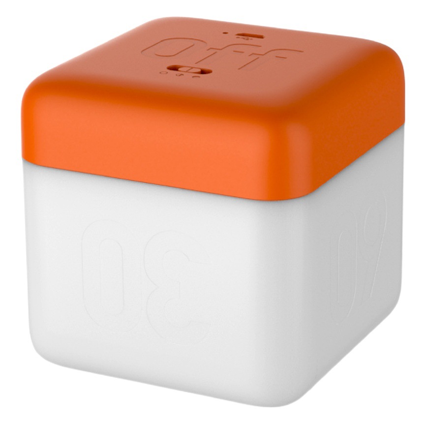 HBK Flip Night Light Rubik's Cube Flip Timing Light Bedside LED Table Lamp Charging Cube USB Nightlight