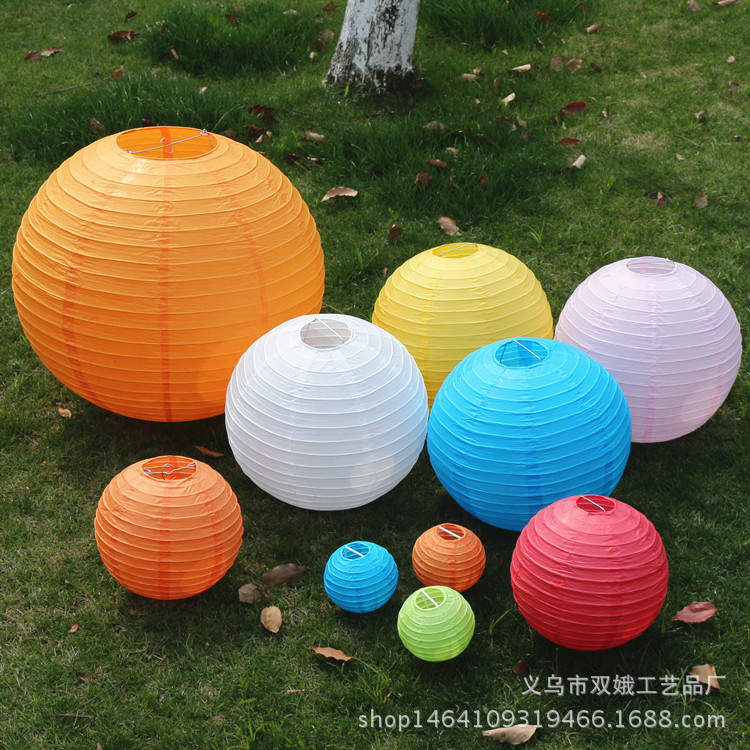 Factory wholesale paper lanterns Spring Festival Lantern Festival red lantern wedding decoration Children's Painting DIY handmade lantern