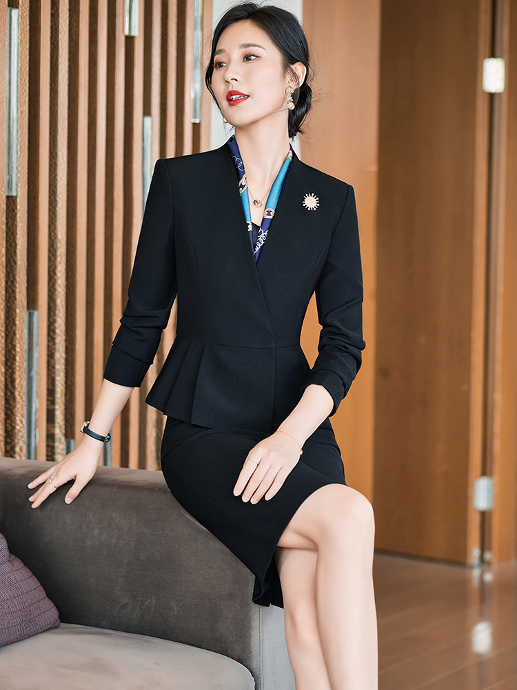 Picture of Professional Suit suit Women's Autumn and Winter High-end Temperament Fashion Manager Dress Suit Sales Department Jewelry Store Work Clothes