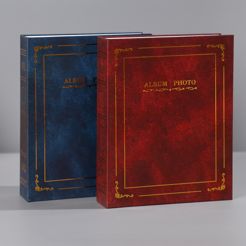 Deyuan 6-inch Album 4R100 Photo Album This Bronzing Cover Insert Style Retro Foreign Trade Album