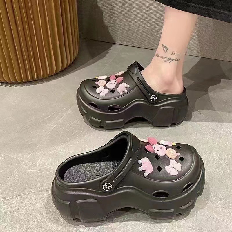 Picture of Baotou EVA hole shoes in 2025 new fashion and versatility student comfortable and casual two-wear non-slip slippers for women's summer
