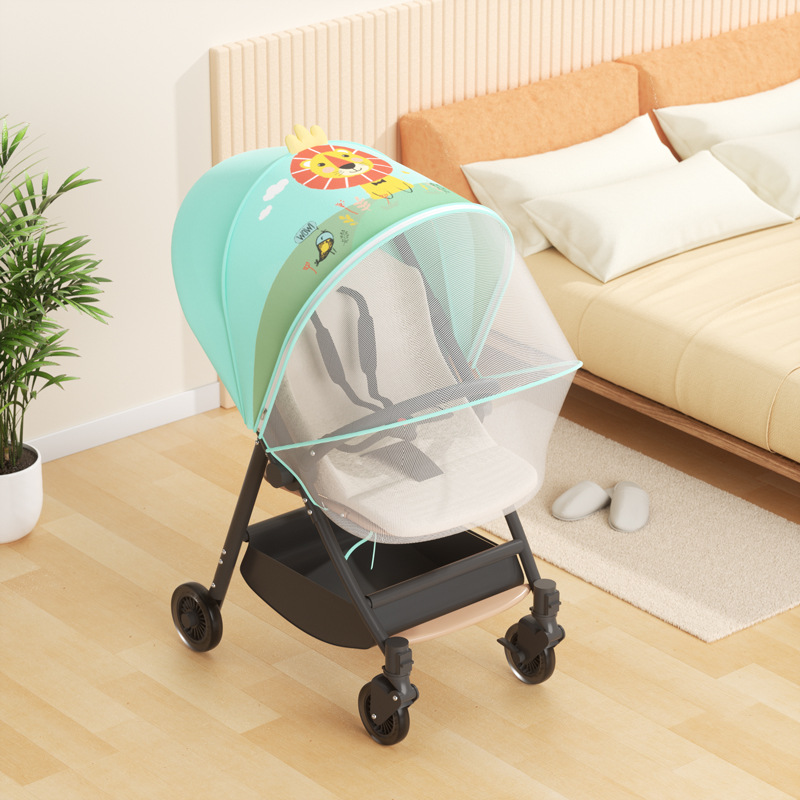 Picture of Baby stroller mosquito net full cover universal baby stroller mosquito cover enlarged mesh sunshade children's stroller mosquito net