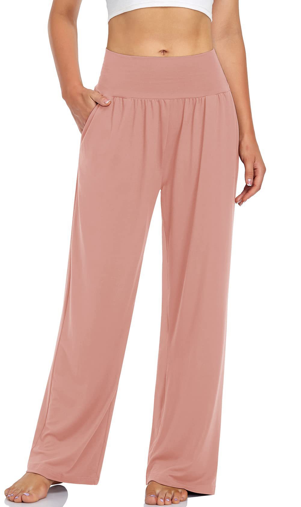 Picture of 2023 Spring/Summer Yoga Running Pants Cool Casual Pants for Women Summer Popular Style Lazy Style, Comfortable Wide-Leg Pants
