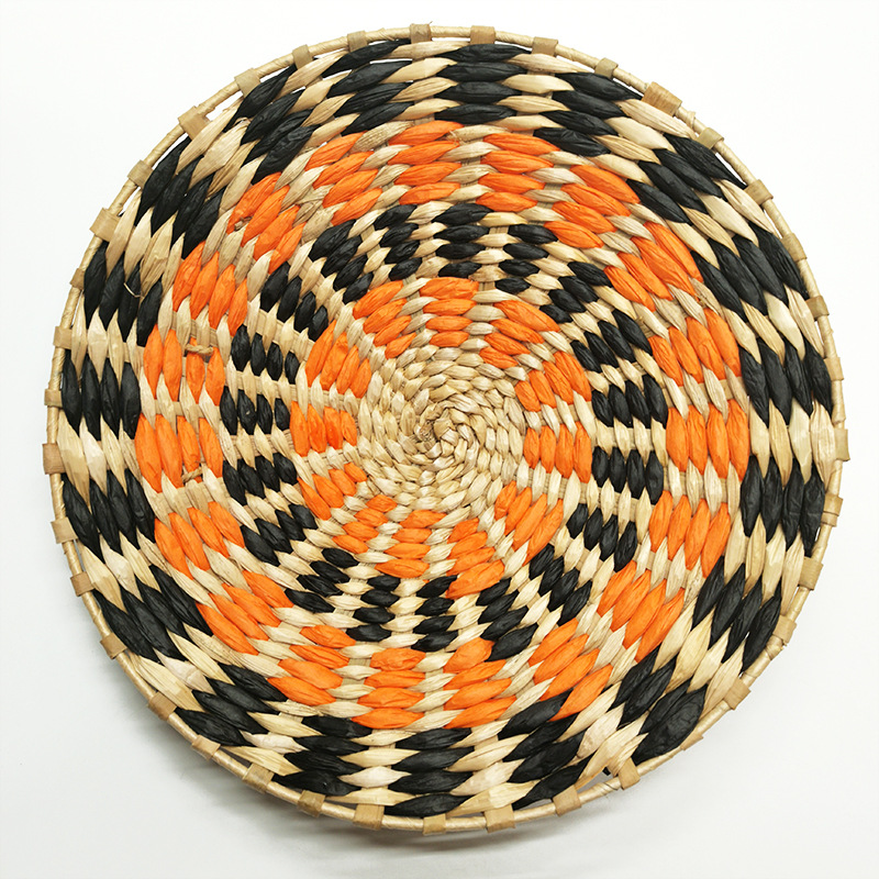Picture of Bohemian Style Wall Decoration Straw Wall Decoration Background Wall Decoration Wall Hanging Sofa Bedside Hand-woven Wall Hanging
