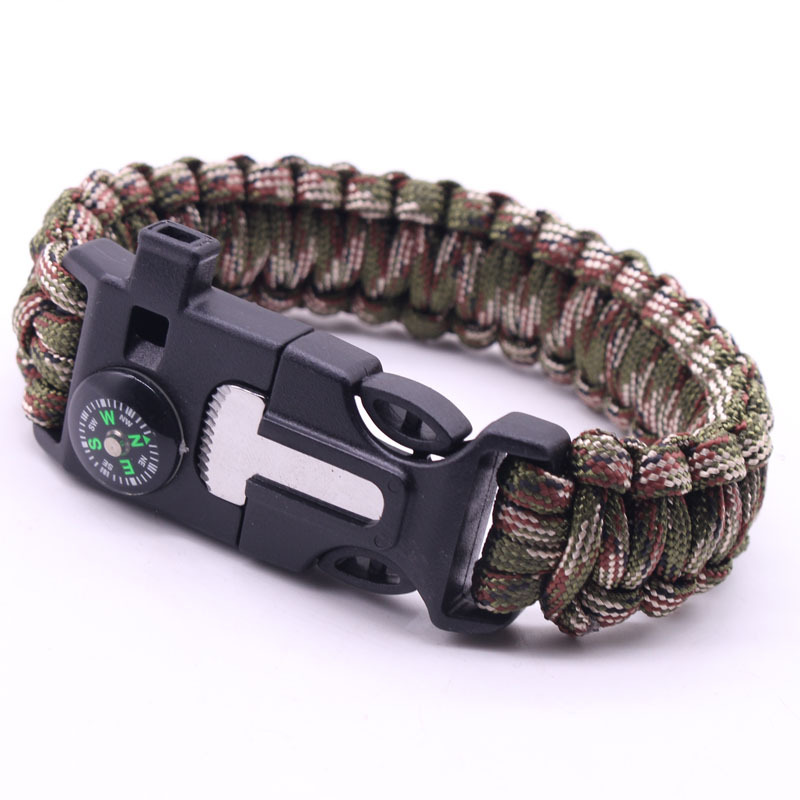Picture of Umbrella rope bracelet survival bracelet multifunctional five-in-one multifunctional outdoor umbrella rope camping adventure Seven-core life rope