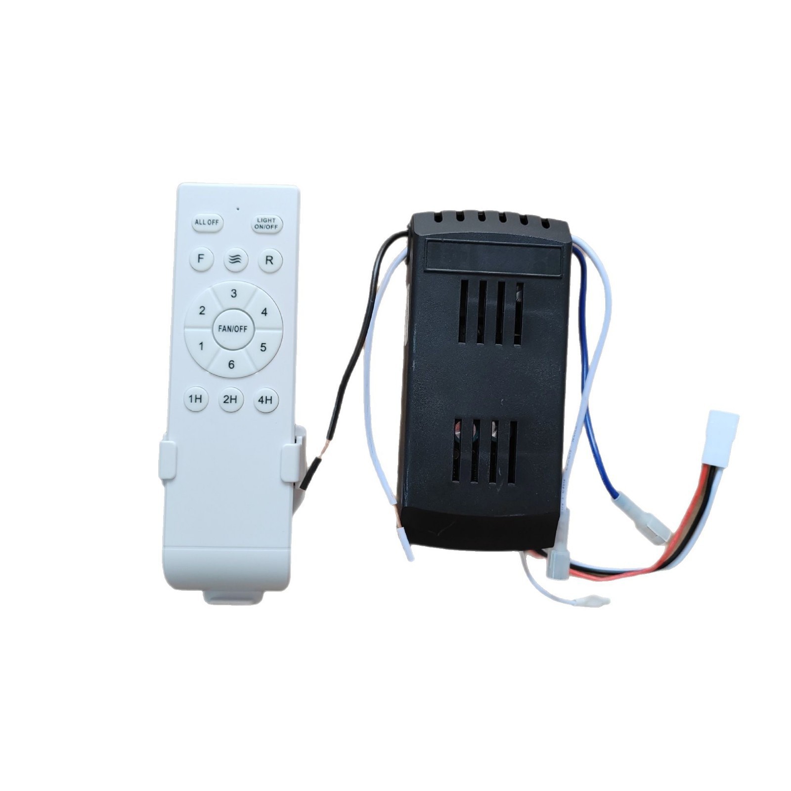 English 110V-220V Ceiling Fan Light Frequency Conversion 6-Speed Speed Control Remote Control Receiving Controller Fan Light Driver