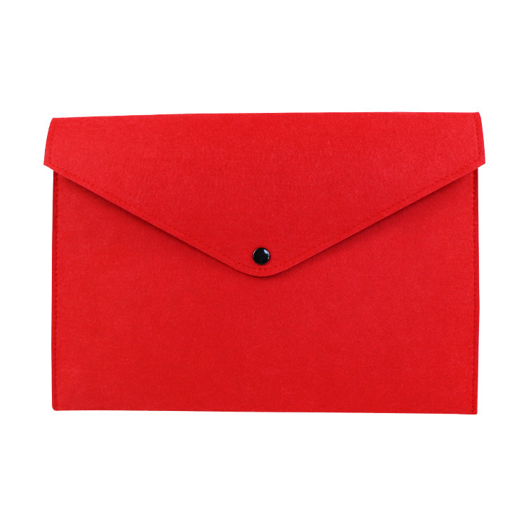 Picture of Cross-border wholesale A4 creative felt file bag portable file bag solid color felt products file bag customization