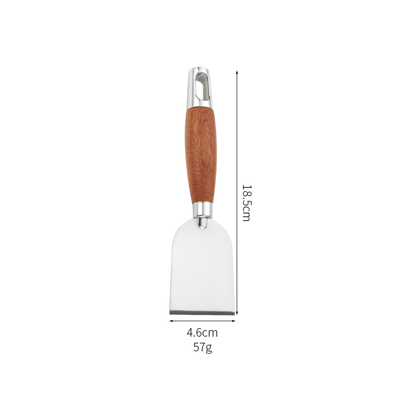 Picture of Cooking Teppanyaki Stainless Steel Steak Spatula Pizza Spatula Hand Cake Tool Triangular Spatula Pancake Spatula