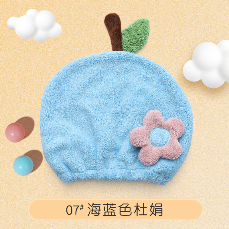 Picture of Creative hair drying towel shower cap cute cartoon coral fleece headscarf hair towel absorbent quick-drying hair drying cap for women