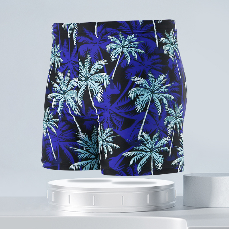 Picture of New boxer swimming trunks men's fashion printing casual quick-drying Hot Spring Holiday Beach swimming pool swimming trunks