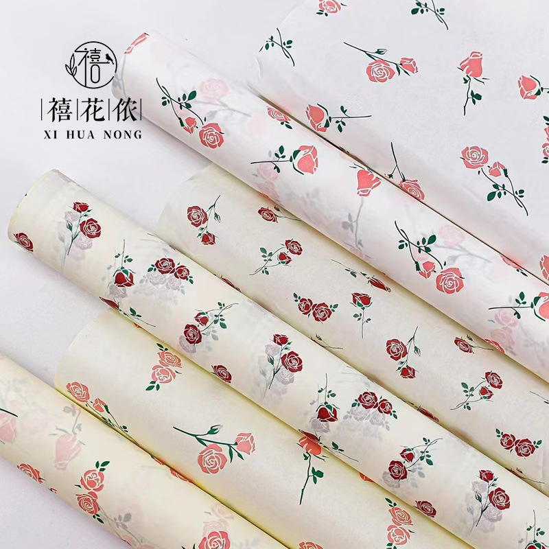 Jubilee Flower Nong Rose Sydney Paper Flower Wrapping Paper Thickened Lining Paper Hand-Kneaded Paper Waterproof Flower Shop Special Materials