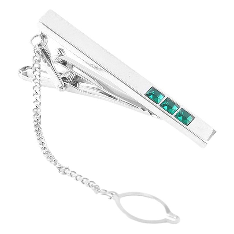 New men's tie clip business diamond metal tie clip fashion tie clip formal wear fashion simple tie clip