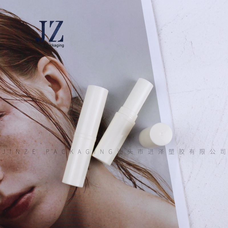 Jinze round pipe buckle with middle ring flat mouth direct irrigation lipstick pipe lipstick pipe empty pipe packing material 11.1mm